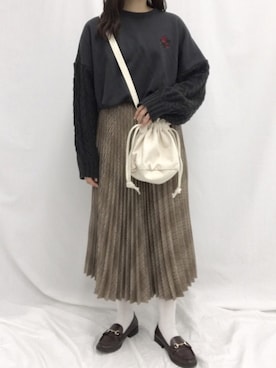 kutir_officialさん（レディース・160cm）の冬コーディネート