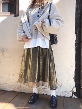 kutir_officialさん（レディース・160cm）の冬コーディネート