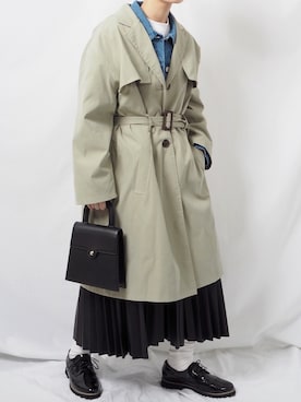 「kutir（クティール）のアイテム（デニムジャケット）」を使った、kutir_officialさん（レディース・159cm）の春コーディネート
