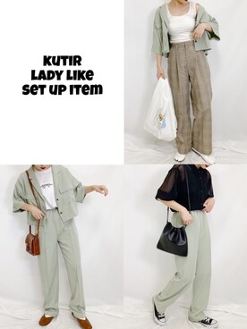 kutir_officialさん（レディース・159cm）の春コーディネート
