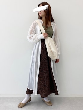 「kutir（クティール）のアイテム（ワンピース/ドレス）」を使った、kutir_officialさん（レディース・160cm）の秋コーディネート