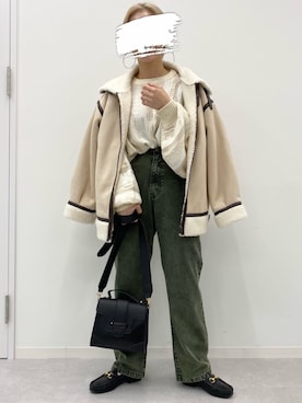 「kutir」｜「アイテム（ブルゾン）」を使った、kutir_officialさん（レディース・159cm）の冬コーディネート