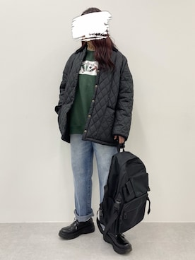 「kutir」｜「アイテム（ブルゾン）」を使った、kutir_officialさん（レディース・160cm）の冬コーディネート