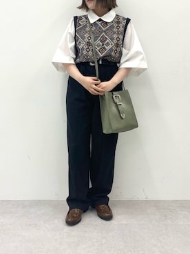 「アイテム（ベルト）」を使った、kutir_officialさん（レディース・148cm）の春コーディネート