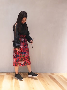 「STUDIOUS SELECT（ステュディオスセレクト）のアイテム（シューズ）」を使った、AYANOさん（レディース・152cm）の夏コーディネート