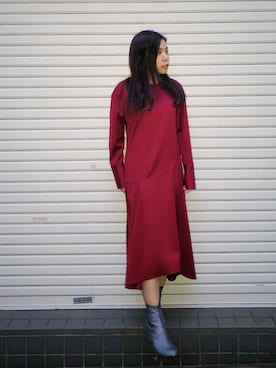 「city（シティ）のアイテム（ワンピース/ドレス）」を使った、AYANOさん（レディース・152cm）の冬コーディネート