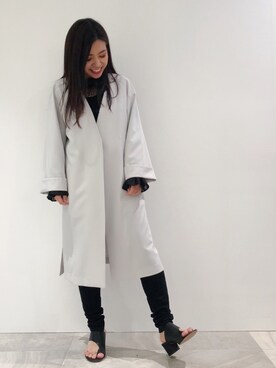 「STUDIOUS（ステュディオス）のアイテム（その他アウター）」を使った、AYANOさん（レディース・152cm）の冬コーディネート