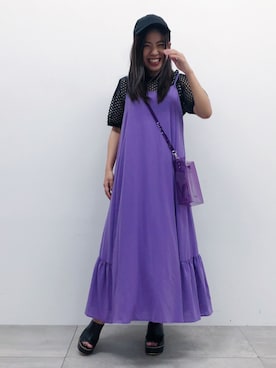 「マキシワンピ」｜AYANOさん（レディース・152cm・20代）の夏コーディネート