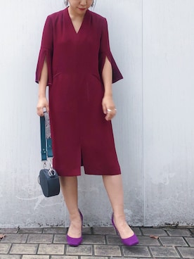 「アイテム（イヤリング）」を使った、AYANOさん（レディース・152cm・20代）の秋コーディネート
