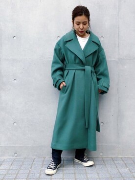 「COAT LAB（コートラボ）のアイテム（その他アウター）」を使った、AYANOさん（レディース・152cm）の秋コーディネート
