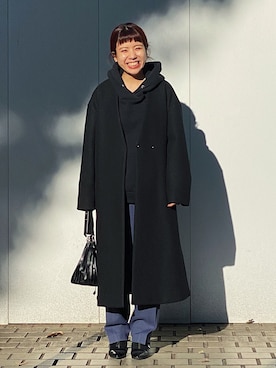 「STUDIOUS（ステュディオス）のアイテム（その他アウター）」を使った、AYANOさん（レディース・152cm）の秋コーディネート