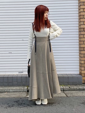 「M/M ATTACHMENT（エムエムアタッチメント）のアイテム（トップス）」を使った、AYANOさん（レディース・152cm）の冬コーディネート