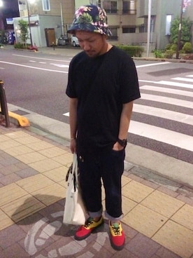 「URSUS BAPE（アーサスベイプ　）のアイテム」を使った、TANKさん（メンズ・162cm）の夏コーディネート