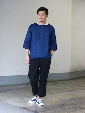 永津雄人さん（メンズ・180cm）の春コーディネート