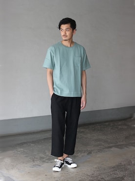 永津雄人さん（メンズ・180cm）の夏コーディネート