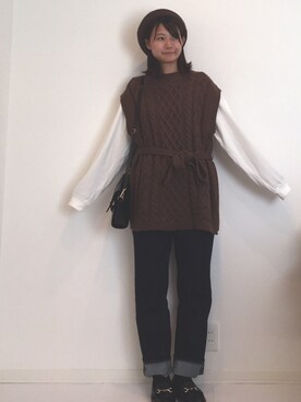 「やっぱりストリートが好き」｜「アイテム（ハンチング/ベレー帽）」を使った、みゆきちさん（レディース・161cm）の秋コーディネート