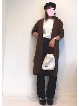 「ハイウエストストレートジーンズ」｜みゆきちさん（レディース・161cm）の秋コーディネート