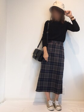 「アイテム（腕時計、ブラウン系）」を使った、みゆきちさん（レディース・161cm）の夏コーディネート