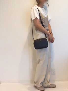 「アイテム（腕時計、ブラウン系）」を使った、みゆきちさん（レディース・161cm）の夏コーディネート