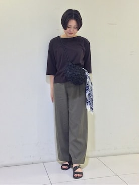 「アイテム（ストール/ショール）」を使った、honokaさん（レディース・162cm）の夏コーディネート