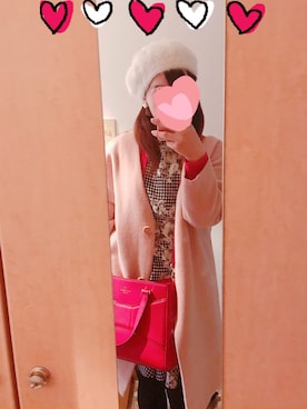 「NATURAL BEAUTY BASIC（ナチュラルビューティーベーシック）のアイテム（その他アウター）」を使った、mimiさん（レディース・152cm）の冬コーディネート