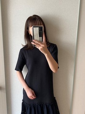 「AKIRANAKA（アキラナカ）のアイテム（ワンピース/ドレス）」を使った、Sakuraさん（レディース・158cm）の秋コーディネート