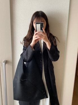 「YAECA」｜「アイテム（ワンピース/ドレス）」を使った、Sakuraさん（レディース・158cm）の春コーディネート