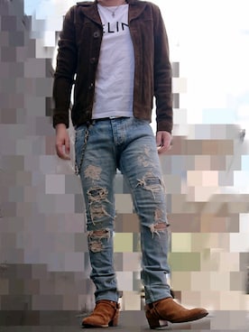 「Saint Laurent」｜「アイテム（財布/小物）」を使った、ryo0260さん（メンズ・167cm）の秋コーディネート