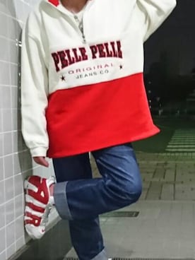「kicks」｜「アイテム（ブルゾン）」を使った、綱川 耀介さん（メンズ・170cm）の春コーディネート