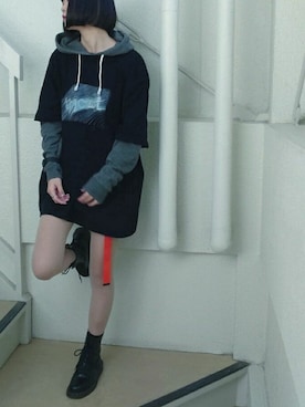 「アイテム（シューズ）」を使った、小野 さん（レディース・157cm・10代）の冬コーディネート