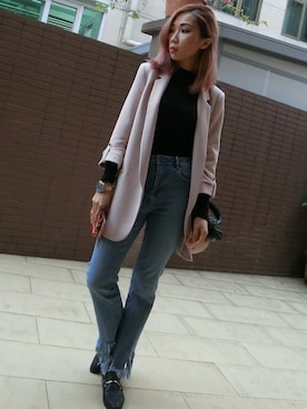 「STEVE MADDEN（スティーブマデン）のアイテム（その他シューズ）」を使った、GLTさん（レディース・157cm）の冬コーディネート