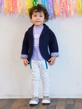 「Caldia（カルディア）のアイテム」を使った、こどもの森e-shopさん（キッズ・90cm）の冬コーディネート