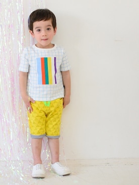 「Caldia（カルディア）のアイテム」を使った、こどもの森e-shopさん（キッズ・90cm）の夏コーディネート