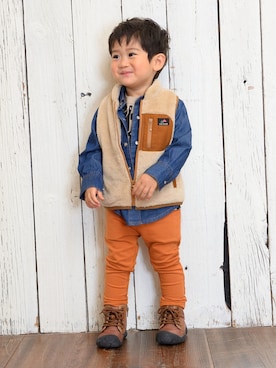 「LB CLUB（エルビークラブ）のアイテム」を使った、こどもの森e-shopさん（キッズ・90cm）の夏コーディネート