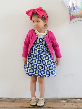 「Caldia（カルディア）のアイテム」を使った、こどもの森e-shopさん（キッズ・90cm）の夏コーディネート