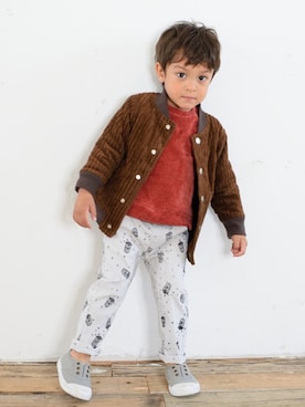 「Caldia（カルディア）のアイテム」を使った、こどもの森e-shopさん（キッズ・90cm）の秋コーディネート