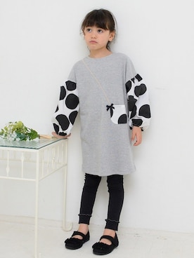 「Will Mery（ウイルメリィ）のアイテム」を使った、こどもの森e-shopさん（キッズ・110cm）の冬コーディネート