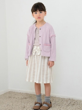 「Will Mery（ウイルメリィ）のアイテム」を使った、こどもの森e-shopさん（キッズ・90cm）の冬コーディネート