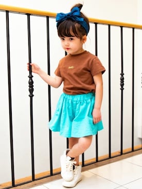 「Daddy Oh Daddy（ダディーオーダディー）のアイテム（トップス）」を使った、こどもの森e-shopさん（キッズ・90cm）の春コーディネート