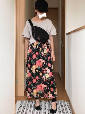 「IENA」｜「アイテム（帽子）」を使った、mimi⋆さん（レディース・158cm）の夏コーディネート