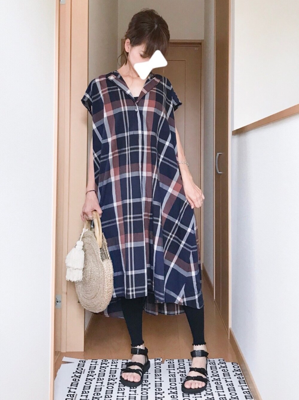 ジャーナルスタンダード ポプリンノーカラーレースアップノースリーブ  