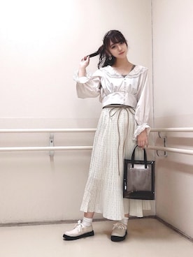 「消えそうな色コーデ」｜emsexcite　/　エムズエキサイトさん（レディース・159cm）の春コーディネート