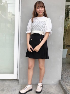 「アイテム（その他シューズ）」を使った、emsexcite　/　エムズエキサイトさん（レディース・160cm）の春コーディネート