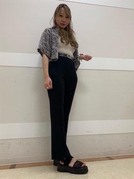 「RETRO GIRL（レトロガール）のアイテム（タンクトップ）」を使った、emsexcite　/　エムズエキサイトさん（レディース・161cm）の春コーディネート