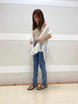 「RETRO GIRL（レトロガール）のアイテム（タンクトップ）」を使った、emsexcite　/　エムズエキサイトさん（レディース・150cm）の春コーディネート