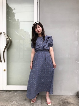 「アイテム（カチューシャ、ホワイト系）」を使った、emsexcite　/　エムズエキサイトさん（レディース・153cm）の夏コーディネート