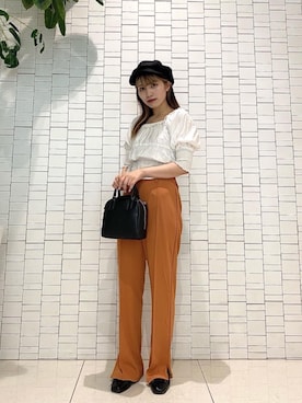 「アイテム（キャスケット）」を使った、emsexcite　/　エムズエキサイトさん（レディース・153cm）の夏コーディネート