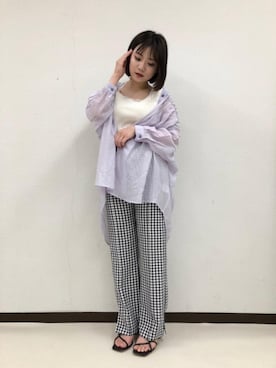 「大人めコーデ」｜emsexcite　/　エムズエキサイトさん（レディース・148cm）の夏コーディネート