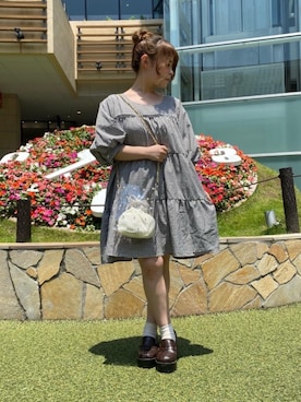 「アイテム（チュニック）」を使った、emsexcite　/　エムズエキサイトさん（レディース・151cm）の夏コーディネート