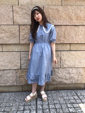 「アイテム（カチューシャ）」を使った、emsexcite　/　エムズエキサイトさん（レディース・153cm）の夏コーディネート